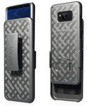 Aduro Samsung Galaxy S8 Holster Shell Case - Combo Series, Super Slim Shell Case with Built-in Kickstand and Swivel Belt Clip Holster for Samsung Galaxy S8 (NOT Plus)
