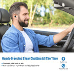 Eleproof Bluetooth Earpiece, Bluetooth 5.0 Wireless Earbud 100-Hour Playing Time Mini Single Bluetooth Earbud with Portable Charging Case Invisible Car Bluetooth Headset for Hands-free Calls (One Pcs)