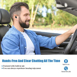 Eleproof Bluetooth Earpiece, Bluetooth 5.0 Wireless Earbud 100-Hour Playing Time Mini Single Bluetooth Earbud with Portable Charging Case Invisible Car Bluetooth Headset for Hands-free Calls (One Pcs)
