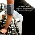 Phone Armband Sleeve: Running Jogging and Workout Cellphone Holder: Fitness Gear & Accessories for Women & Men iPhone 8 8plus X XR XS MAX 7 Plus 5s 6s iPod Galaxy S3 S5 S6 S7 S8 Note Edge Gray (L)