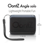 OontZ Angle Solo - Bluetooth Portable Speaker, Compact Size, Surprisingly Loud Volume & Bass, 100 Foot Wireless Range, IPX5, Perfect Travel Speaker, Bluetooth Speakers by Cambridge Sound Works (Black)