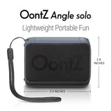 OontZ Angle Solo - Bluetooth Portable Speaker, Compact Size, Surprisingly Loud Volume & Bass, 100 Foot Wireless Range, IPX5, Perfect Travel Speaker, Bluetooth Speakers by Cambridge Sound Works (Black)