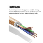 Kindle USB Cable [2 pack] Kindle PowerLine iBarbe 5ft Speed USB 2.0 Power wire cord Cables for Kindle Oasis kindle3 kindle4 kindle5 kindle touch All Kindle and Kindle Fire