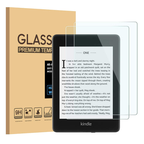 PULEN Screen Protector for All-New Kindle Paperwhite 2018 10th Generation,HD Clear Anti-Fingerprints 9H Tempered Glass Film for Kindle Paperwhite 2018 10th Generation (6 inch)