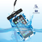JOTO Universal Waterproof Pouch Cellphone Dry Bag Case for iPhone Xs Max XR XS X 8 7 6S Plus, Samsung Galaxy S9/S9 +/S8/S8 +/Note 8 6 5 4, Pixel 3 XL Pixel 3 2 HTC LG Sony Moto up to 6.0" -Blue Camo