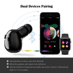 Mini Bluetooth Earbud, Ture Invisible Wireless Earphone V4.2, IPX4 Sweatproof 8-Hr Talking Time Car Bluetooth Headset with HD Mic & Charging Case for iPhone iPad Samsung Android Devices (One PCS)