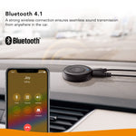 Roav Bluetooth Receiver, by Anker, with Bluetooth 4.1, CSR Bluetooth Chip, Noise-Cancellation, Integrated Mic for Hands-Free Calling, AUX-Out Port, and a USB Charging Port