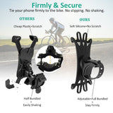 Bike Phone Mount, Bovon 360°Rotation Silicone Bicycle Phone Holder, Universal Motorcycle Handlebar Mount Fits for iPhone X, 8/8 Plus, 7, 6/6s Plus, Galaxy S9/S9 Plus, S8/S8 Plus, 4.0"-6.0" phones