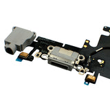 Afeax Compatible with OEM Original USB Charging Port Dock Connector Flex Cable + Microphone + Headphone Audio Jack Replacement Part for iPhone 6S 4.7" Grey
