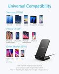 Anker PowerWave Fast Wireless Charger Stand, Qi-Certified, 7.5W Compatible iPhone XS Max/XR/XS/X/8/8 Plus, 10W Charges Galaxy S9/S9+/S8/S8+/Note 8, and 5W Charges All Qi-Enabled Phones (No AC Adapter)
