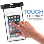 ⚡ [ Premium Quality ] Universal Waterproof Phone Holder with ARM Band & Lanyard - Best Grade Water Proof, Dustproof, Snowproof & Shockproof Pouch Bag Case for Apple iPhone, Android and All Smartphone