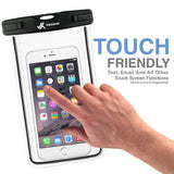 ⚡ [ Premium Quality ] Universal Waterproof Phone Holder with ARM Band & Lanyard - Best Grade Water Proof, Dustproof, Snowproof & Shockproof Pouch Bag Case for Apple iPhone, Android and All Smartphone