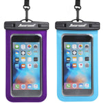 Universal Waterproof Case - Ansot IPX8 Waterproof Phone Pouch - Cellphone Dry Bag for iPhone X/8/ 8plus/7/7plus/6s/6/6s Plus Samsung Galaxy s8/s7 Google Pixel 2 HTC LG Sony Moto up to 7.0" - 2 Pack