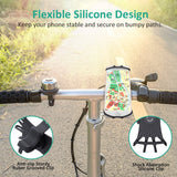Bike Phone Mount, Bovon 360°Rotation Silicone Bicycle Phone Holder, Universal Motorcycle Handlebar Mount Fits for iPhone X, 8/8 Plus, 7, 6/6s Plus, Galaxy S9/S9 Plus, S8/S8 Plus, 4.0"-6.0" phones