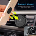 WizGear Universal Air Vent Magnetic Phone Car Mount Holder with Fast Swift-Snap Technology for Smartphones and Mini Tablets, Black