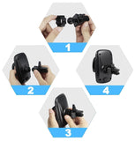 Beam Electronics Universal Smartphone Car Air Vent Mount Holder Cradle for iPhone XS XS Max X 8 8 Plus 7 7 Plus SE 6s 6 Plus 6 5s 5 4s 4 Samsung Galaxy S6 S5 S4 LG Nexus Sony Nokia and More…