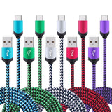USB Type C Cable, 5 Pack 6ft FiveBox Fast USB Type C Phone Charger Cord for Samsung Galaxy S10 S10+ S9 S8 Plus Note 9 8, LG V20 G5 G6 V30, HTC, Huawei, Google Pixel, Moto X4/Z2, Nexus 6P 5X, ZTE Blade