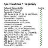 Wlaniot 4G LTE GSM Antenna Omni-Directional 700-2600MHZ Adhesive Mount Antenna with SMA Male Connector for Car Vehicle Cell Phone Signal Booster 10ft
