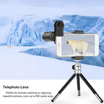 Apexel Cell Phone Camera Lens Kit -Remote Shutter+ Phone Tripod+ 6 in 1 Phone Lens -Metal 16X Telephoto Zoom Lens/Wide Angle/Macro/Fisheye/Kaleidoscope/CPL for iPhone X 8 7 6 Plus Samsung Smartphone