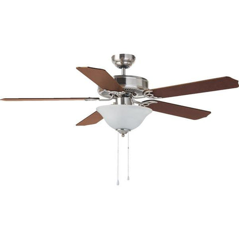 Abanico de techo de 52" baylor niquelado, Home impressions