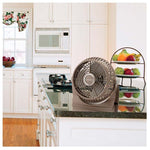 Lasko Brown 10 Abanico Aspas aerodinamicas 2 vel Cabezal giratorio