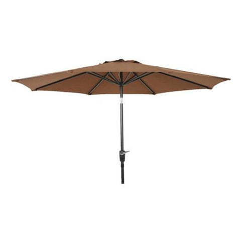 Paraguas de aluminio para exteriores color chocolate