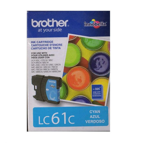 Cartucho de tinta Brother Innobella LC61C Cyan 325 Páginas