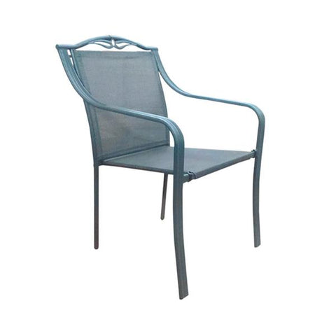 Silla de metal decorativa
