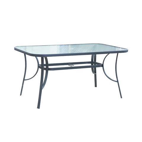 Mesa de vidrio rectangular de 150x90cm