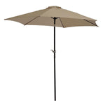 Paraguas de metal beige