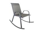 Silla mecedora de metal