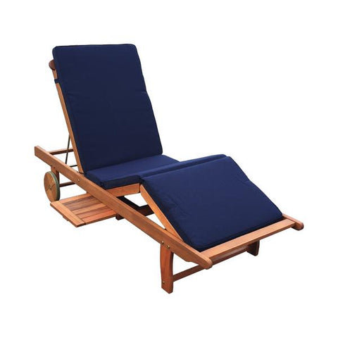 Silla asoleadora eucalipto ajustable