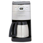 Cafetera automática Cuisinart para 10 tazas con molinillo, Garrafa térmica - Metal cepillado