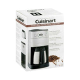 Cafetera automática Cuisinart para 10 tazas con molinillo, Garrafa térmica - Metal cepillado