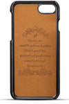 iPhone 8 Card Case, XRPow Synthetic Leather Wallet Case with Slim Professional Executive Snap On Cover with 2 Card Holder Slots for Apple iPhone 7/8 Black