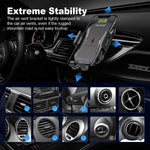 Automatic Clamping Qi Wireless Car Charger, SANCEON 10W/7.5W Fast Charger Car Mount Phone Holder for Air Vent Dashboard Compatible with iPhone Xs/Xs Max/XR/X/8/8Plus, Samsung Galaxy S10/S10+/S9/S9+/S8