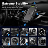 Automatic Clamping Qi Wireless Car Charger, SANCEON 10W/7.5W Fast Charger Car Mount Phone Holder for Air Vent Dashboard Compatible with iPhone Xs/Xs Max/XR/X/8/8Plus, Samsung Galaxy S10/S10+/S9/S9+/S8