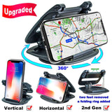 Cell Phone Holder for Car Dashboard, (2nd Gen) Car Phone Mount Silicone Dash Pad, GPS Holder Car Phone Mounting in Pickup Truck Compatible iPhone Xs Max XR X 6S 7 8 Plus Samsung Galaxy Note 9 S9 Pixel