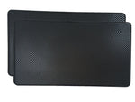GZTB 2 Pcs Black Non-Slip Mat 10.6" x 5.9", Anti-Slip Car Gel Pad Sticky Pads for Phone, Sunglasses, CD, Keys, Card and Coin ect.