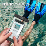 MoKo Waterproof Phone Pouch [2 Pack], Underwater Phone Case Dry Bag with Lanyard Compatible with iPhone X/Xs/Xr/Xs Max, 8/7/6s Plus, Samsung Galaxy S9/S8 Plus, S7 Edge, Note 9/8, Huawei, Black Black