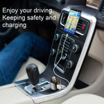 Sumind Car Bluetooth FM Transmitter, FM Radio Adapter Transmitter, 5V/ 3.4A Dual USB Ports Charger Compatible iPhone and Android Smartphones, Hands-free Calling, U-disk MP3 Player(Pattern 1)