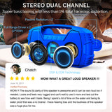 AOMAIS GO Bluetooth Speakers,Waterproof Portable Indoor/Outdoor 30W Wireless Stereo Pairing Booming Bass Speaker,30-Hour Playtime with 8800mAh Power Bank,Durable for Home Party,Camping(Blue)