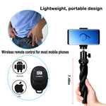 Phone Tripod，Flexible Phone Tripod and Phone Stand with Wireless Remote Shutter,Compatible with iPhone Xs Max Xr 8 7 6 6s Plus, Android, Samsung Galaxy S10 S9,Gopro and More