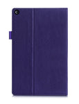 Fire HD 10 Case, Amazon Fire HD 10 2015 Case, rooCASE Dual View Leather PU Folio Slim Fit Lightweight Folding Stand Cover Auto Wake/Sleep, Purple