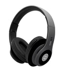 iJoy Matte Finish Premium Rechargeable Wireless Headphones Bluetooth Over Ear Headphones Foldable Headset with Mic (Stealth)