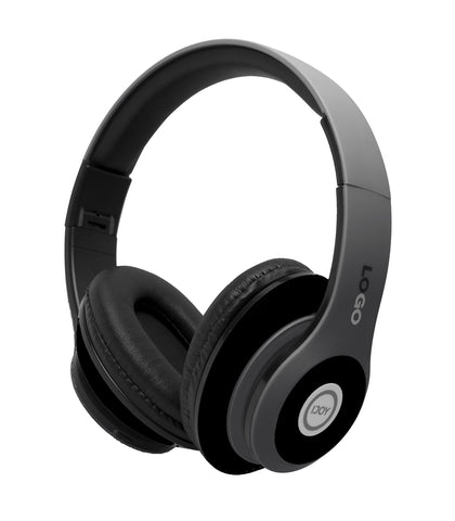 iJoy Matte Finish Premium Rechargeable Wireless Headphones Bluetooth Over Ear Headphones Foldable Headset with Mic (Stealth)