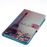 Paris Tower Folio Case for Fire 7 2015 - Slim Fit Premium Painting Leather Standing Protective Cover Case for Amazon Kindle Fire 7 Tablet (will only fit Fire 7" Display 5th Generation - 2015 release)