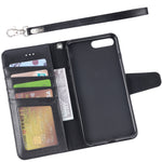 Arae Case for iPhone 7 Plus/iPhone 8 Plus, Premium PU Leather Wallet Case with Kickstand and Flip Cover for iPhone 7 Plus (2016) / iPhone 8 Plus (2017) 5.5" (not for iPhone 7/8) - Black