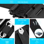Newppon 180° Rotatable Running Phone Armband :with Key Holder for Apple iPhone Xs Max XR X 8 7 6 6S Plus Samsung Galaxy S9+ S9 S8 S7 S6 Edge Note 8 Google Pixel LG,for Sports Workout Exercise Jogging