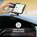 JunDa Car Phone Holder 360-Degree Rotation Cell Phone Holder Suitable for 4 to 6.5 inch Smartphones,Rotating Dashboard Clip Mount Stand
